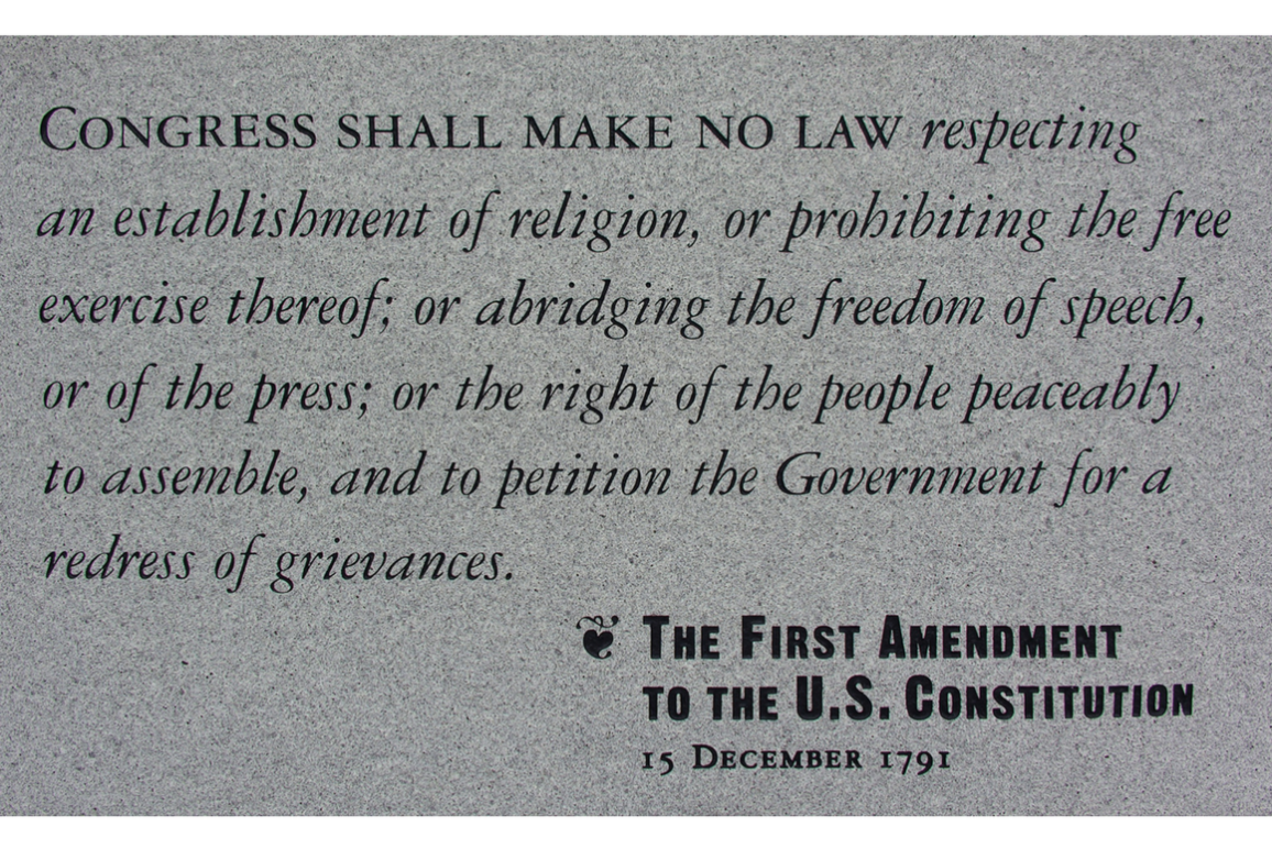 The text of the First Amendment