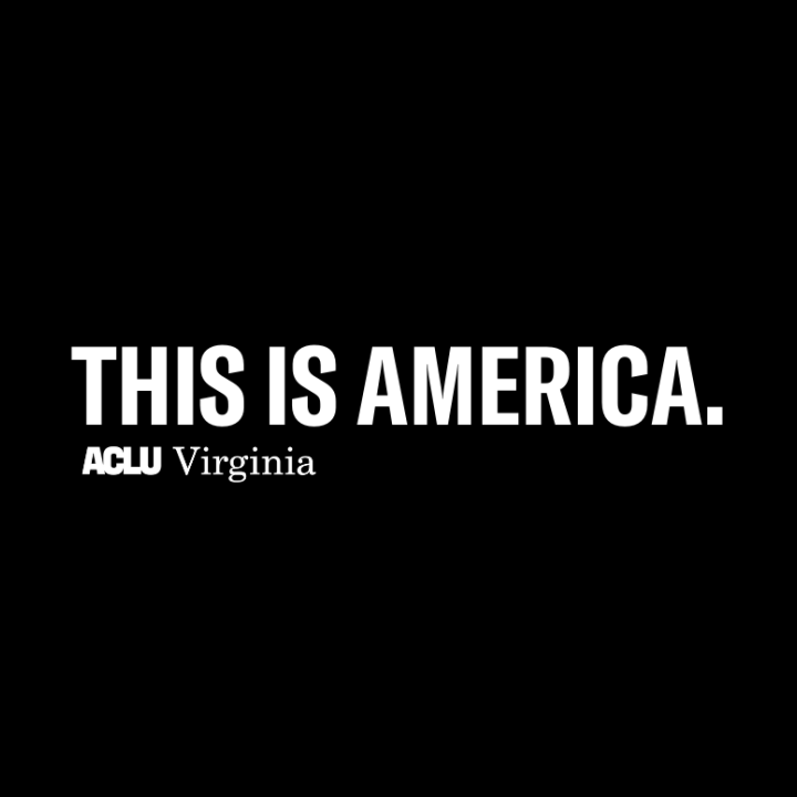 black background with the text "This is America"